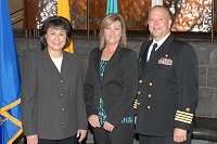 Dr. Yvette Roubideaux, Deborah Shepherd, RADM Kevin Meeks